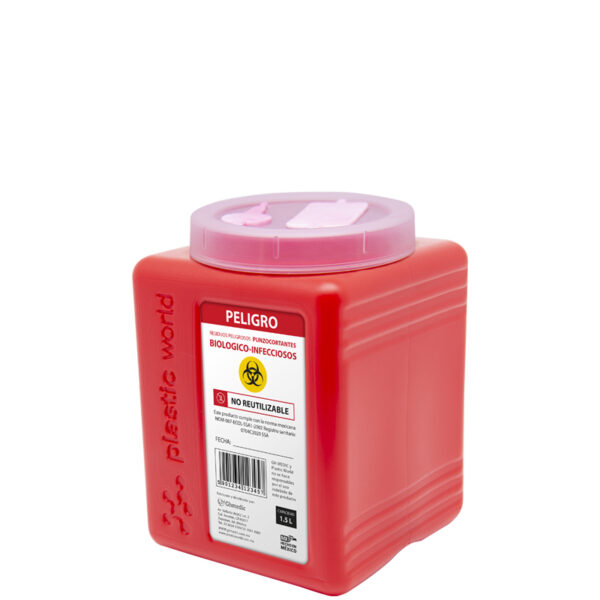 RECOLECTOR DE PUNZOCORTANTES 1.5L - Image 2
