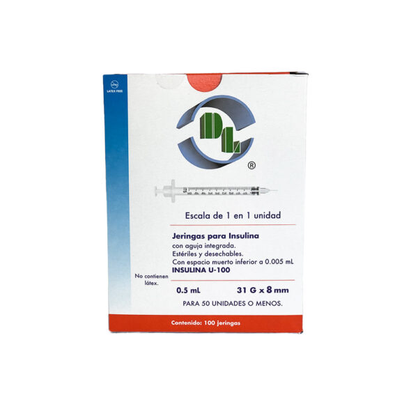 JERINGAS PARA INSULINA 0.5 ML DL