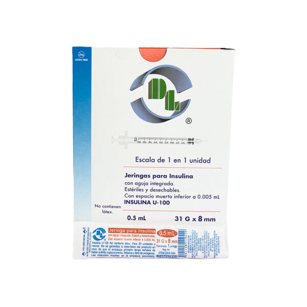 JERINGAS PARA INSULINA 0.5 ML DL - Image 2