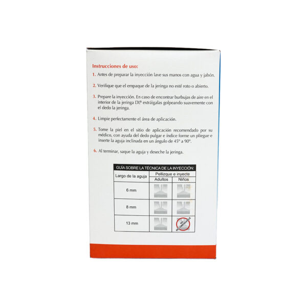 JERINGAS PARA INSULINA 0.5 ML DL - Image 3