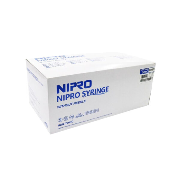 JERINGAS DE 50ML SIN AGUJA POR CAJA NIPRO - Image 2