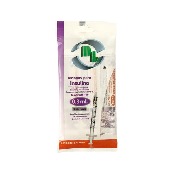 JERINGAS PARA INSULINA 0.3 ML, DL