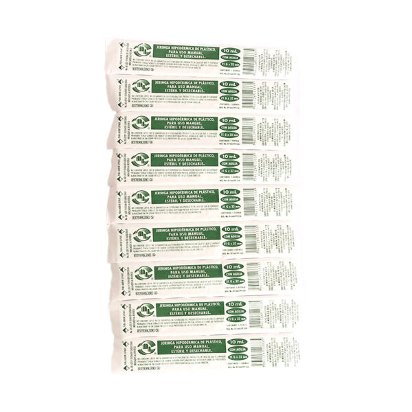 JERINGA CON AGUJA ESTÉRIL 10ML 21G X 32MM DL - Image 2