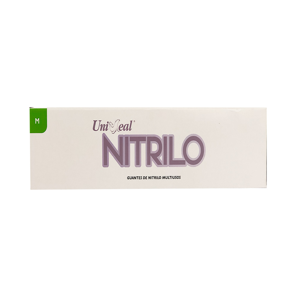 Guantes de nitrilo Uniseal, texturizado en yema de los dedos