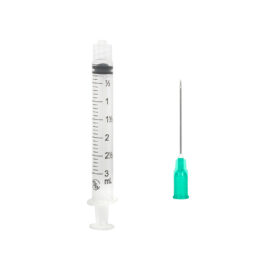 Jeringa hipodérmica de 3ml, distribuida por Veli Medical