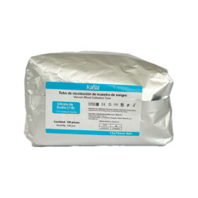 Tubo de recolección de muestra de sangre, con Citrato de Sodio 3.2%, 13x75 mm, 4 ml, disponible en Veli Medical.